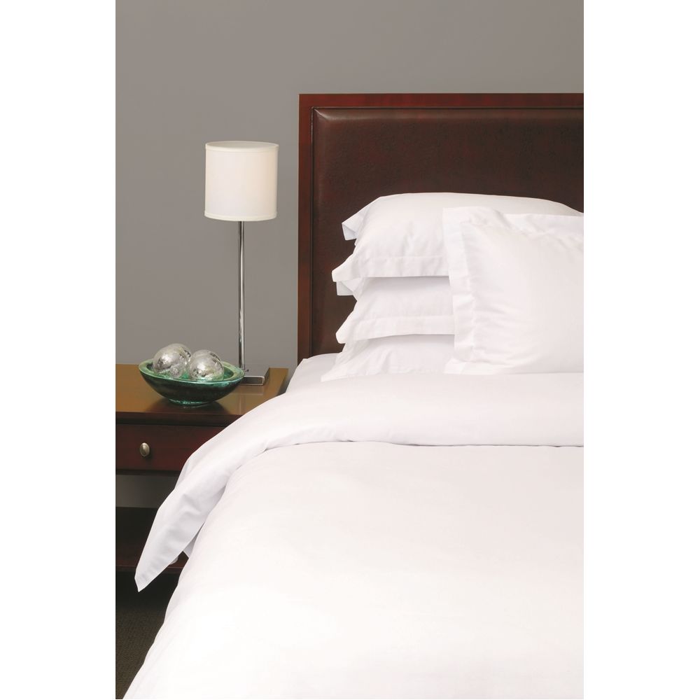 Suite Touch T200 Blend Plain Weave, King Pillow Sham, 21x37+2, White